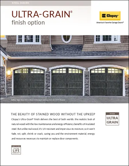 Ultra-Grain Paint Option Brochure