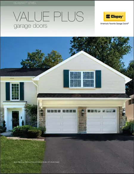 Clopay Classic Steel 8 ft. X 7 ft. Non-Insulated Solid White Garage Door  HDB - The Home Depot