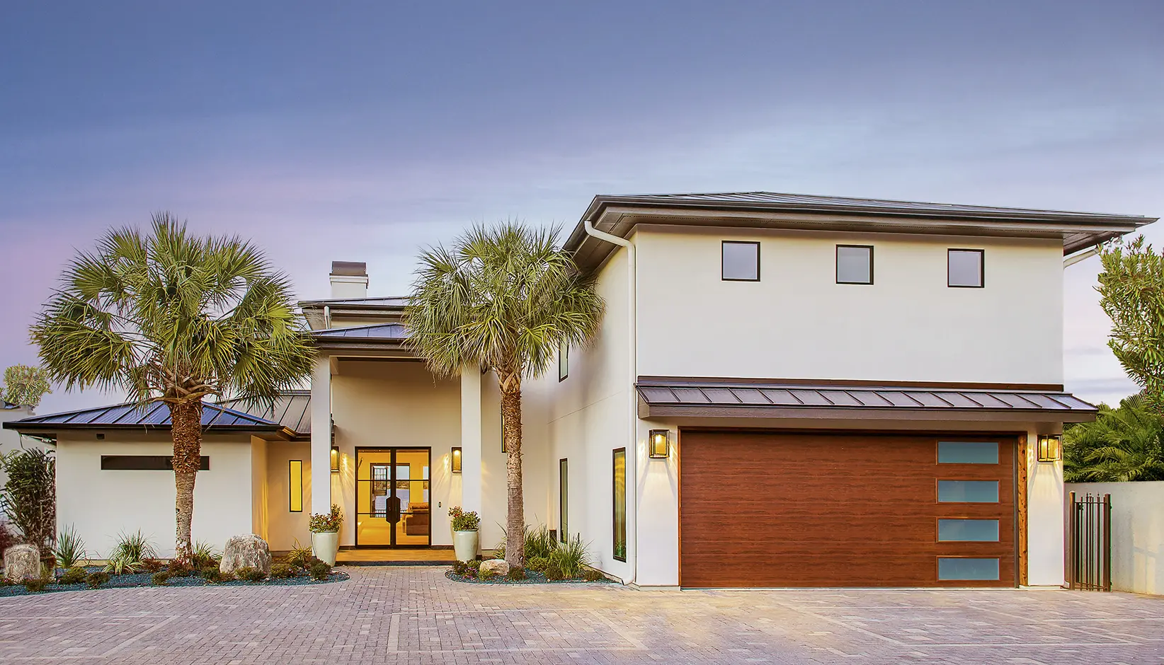 Modern Steel garage doors