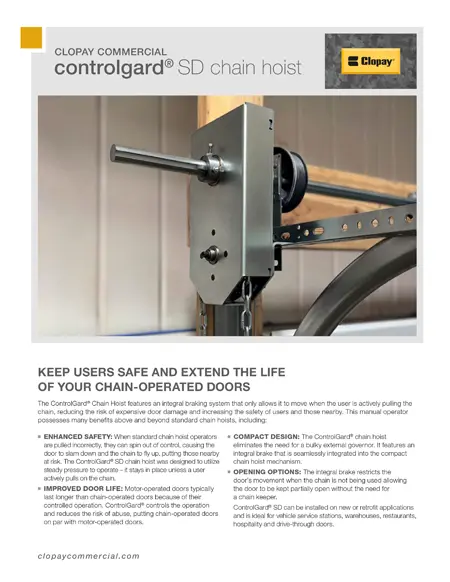 ControlGard®  SD Chain Hoist Brochure