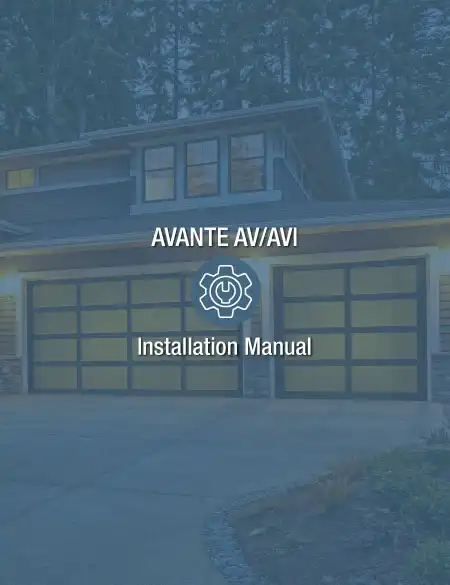 Installation Manual Avante AV/AVI