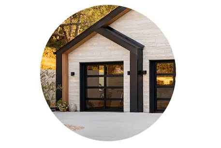 AvanteAustin-BronzeCP Garage Door with natural light