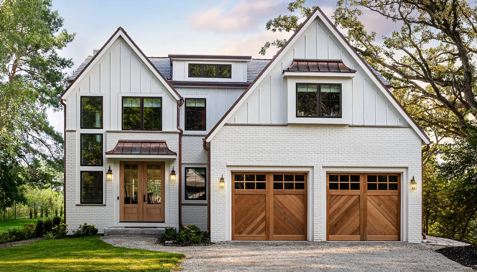 Different wood species for garage doors in Las Vegas